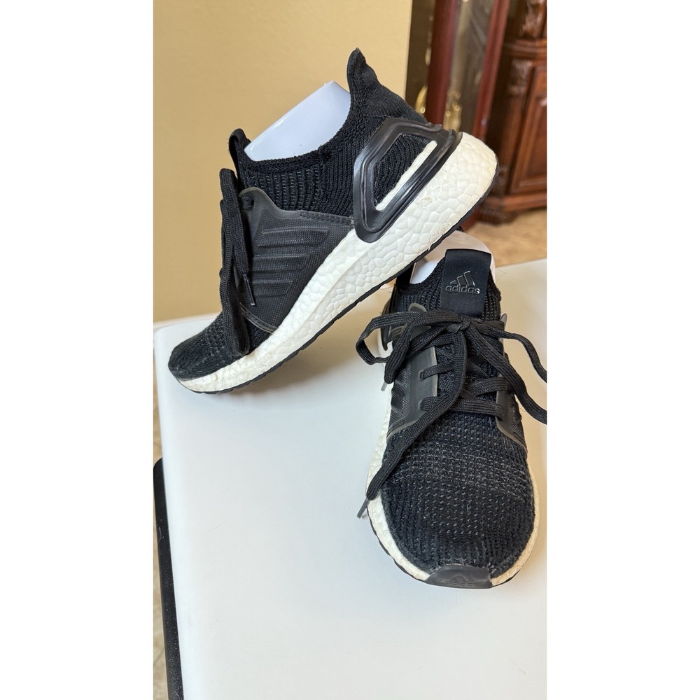 Adidas UltraBoost 19 G54014 Black White Running Shoes Sneakers Women's Size 6.5 - Picture 2 of 9